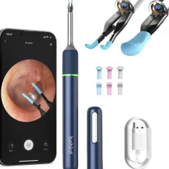 Bebird NOTE5 Ear Wax Removal Tool Camera Endoscope, 3Light Modes H-Speed WiFi 6Axis Intelligent Gyroscope Safe Professional 1080p Smart Visual Ear Cleaner with Camera