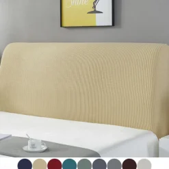 Bed Headboard Cover for Bedroom Decoration, Stretch Bed Headboard Slipcover Covers, Dust proof Protector Cover for Upholstered Headboard