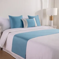 Bed Runner Bed Scarf, Jacquard Decorative Bed Scarf for Home Hotel Bedspreads Scarves Protection Modern Solid Bed Runner for Foot of Bed Home Bedroom Bedding Decoration