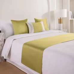 Bed Runner Bed Scarf, Jacquard Decorative Bed Scarf for Home Hotel Bedspreads Scarves Protection Modern Solid Bed Runner for Foot of Bed Home Bedroom Bedding Decoration