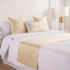 Bed Runner Bed Scarf, Jacquard Decorative Bed Scarf for Home Hotel Bedspreads Scarves Protection Modern Solid Bed Runner for Foot of Bed Home Bedroom Bedding Decoration