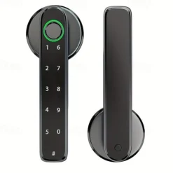 Bedroom Door Double Row Graffiti Smart Lock Home Indoor Wooden Door Fingerprint Lock Office Electronic Password Door Lock