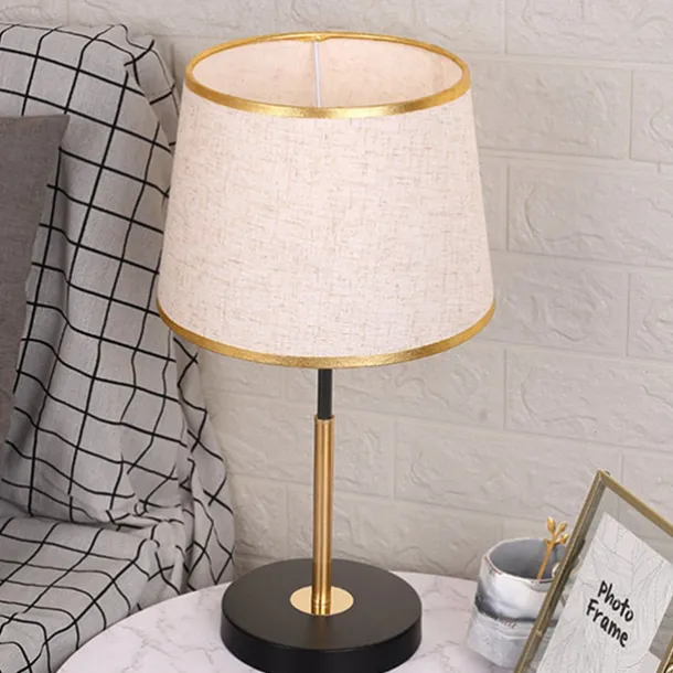 Bedside Table Lamp,Desk Lamps Modern Light Luxury Leather Table Lamp Hotel Bedroom Bedside Lamp American Decorative Table Lamps Nightstand Lamp Bedroom