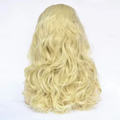 Beehive Wigs Long Wavy Blonde Wig with Bang Big Bouffant for Women fits 80s or Party Halloween Wigs