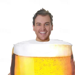Beer Halloween Cosplay Costume Funny Costumes Carnival Costume Cosplay Funny Costume Adults' Men's Masquerade Mardi Gras Performance Halloween Masquerade Easy Halloween Costumes Dress Up