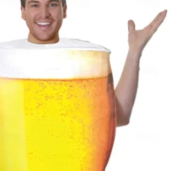Beer Halloween Cosplay Costume Funny Costumes Carnival Costume Cosplay Funny Costume Adults' Men's Masquerade Mardi Gras Performance Halloween Masquerade Easy Halloween Costumes Dress Up