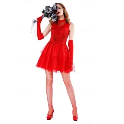 Beetlejuice Beetlejuice 2 Ghost Bride Lydia Deetz Cosplay Costume Halloween Group Couples Costumes Adults' Men's Women's Horror Wedding Party Halloween Carnival Easy Carnival Costume
