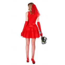 Beetlejuice Beetlejuice 2 Ghost Bride Lydia Deetz Cosplay Costume Halloween Group Couples Costumes Adults' Men's Women's Horror Wedding Party Halloween Carnival Easy Carnival Costume