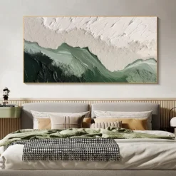 Beige Brown 3D Painting handmade Brown wabi sabi artwork oil painting hand painted Textured Oil Painting Beige Oil Painting brown Abstract Canvas Art Modern Horizontal decor art