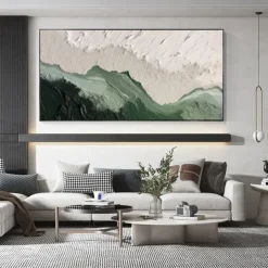 Beige Brown 3D Painting handmade Brown wabi sabi artwork oil painting hand painted Textured Oil Painting Beige Oil Painting brown Abstract Canvas Art Modern Horizontal decor art