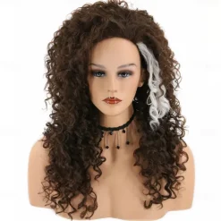 Bellatrix Lestrange Wig Women's Dark Brown Long Wavy Curly Hair Carnival Cosplay Costume Wig