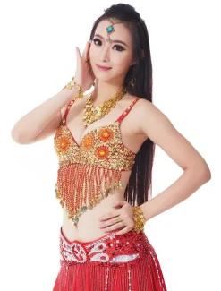 Belly Dance Coin Beading Sequin Women's Training Polyester / Performance / Ballroom