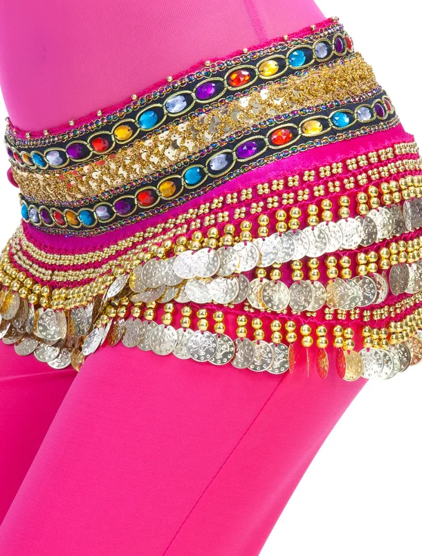 Belly Dance Coin Beading Crystals / Rhinestones Women's Training Polyester