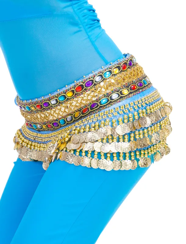 Belly Dance Coin Beading Crystals / Rhinestones Women's Training Polyester