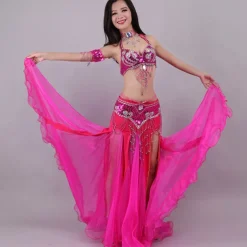 Belly Dance Costumes Skirts Crystals Carnival Wear / Rhinestones Paillette Women's Performance Training Sleeveless Dropped Polyester