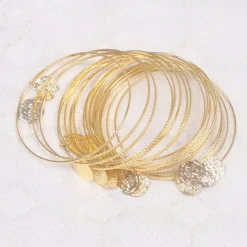 Belly Dance Dance Accessories Bracelets Copper Coin Pure Color Splicing Women's Training Performance Metal