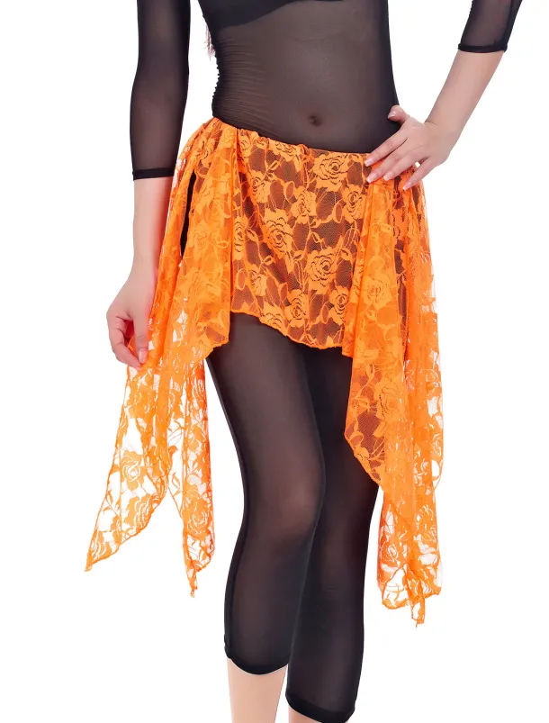 Belly Dance Hip Scarf Lace Women's Training Chiffon