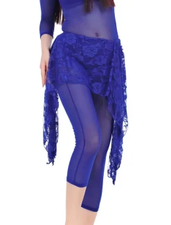 Belly Dance Hip Scarf Lace Women's Training Chiffon