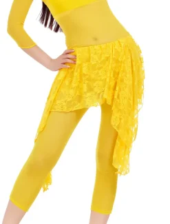 Belly Dance Hip Scarf Lace Women's Training Chiffon