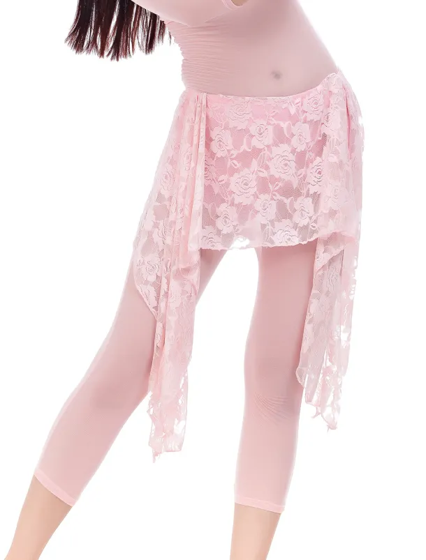 Belly Dance Hip Scarf Lace Women's Training Chiffon