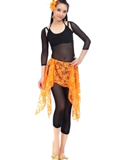 Belly Dance Hip Scarf Lace Women's Training Chiffon