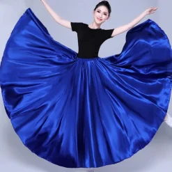 Belly Dance Latin Dance Ballroom Dance Skirts Pure Color Women's Performance Party High POLY