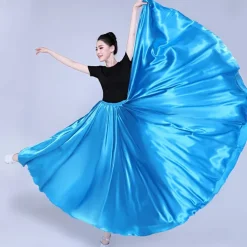 Belly Dance Latin Dance Ballroom Dance Skirts Pure Color Women's Performance Party High POLY