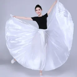 Belly Dance Latin Dance Ballroom Dance Skirts Pure Color Women's Performance Party High POLY