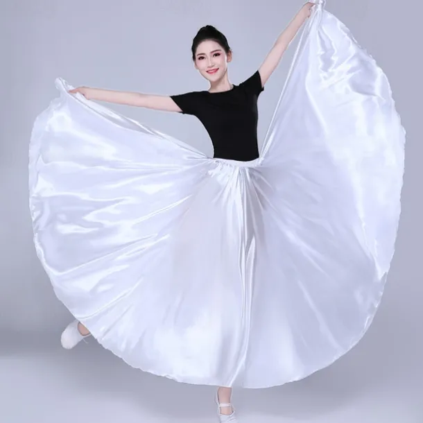 Belly Dance Latin Dance Ballroom Dance Skirts Pure Color Women's Performance Party High POLY