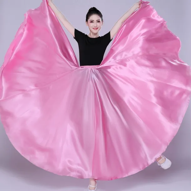 Belly Dance Latin Dance Ballroom Dance Skirts Pure Color Women's Performance Party High POLY