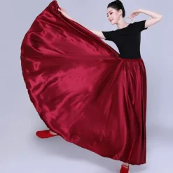 Belly Dance Latin Dance Ballroom Dance Skirts Pure Color Women's Performance Party High POLY