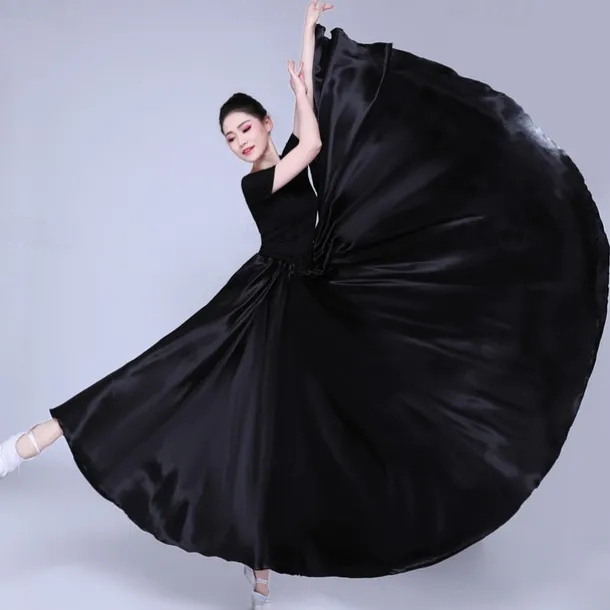 Belly Dance Latin Dance Ballroom Dance Skirts Pure Color Women's Performance Party High POLY