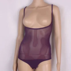 Belly Dance Leotard / Onesie Ruching Women's Performance Training Sleeveless Tulle