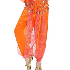 Belly Dance Pants Paillette Women's Performance Dropped Chiffon