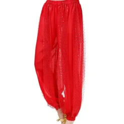 Belly Dance Pants Paillette Women's Performance Dropped Chiffon
