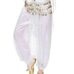 Belly Dance Pants Paillette Women's Performance Dropped Chiffon