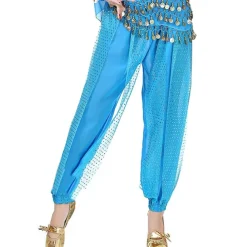 Belly Dance Pants Paillette Women's Performance Dropped Chiffon