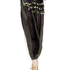 Belly Dance Pants Paillette Women's Performance Dropped Chiffon
