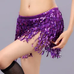 Belly Dance Skirt Hip Scarf Dance Hip Belt Latin Dance Hula Hip Scarf
