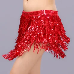 Belly Dance Skirt Hip Scarf Dance Hip Belt Latin Dance Hula Hip Scarf