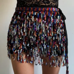 Belly Dance Skirt Hip Scarf Dance Hip Belt Latin Dance Hula Hip Scarf