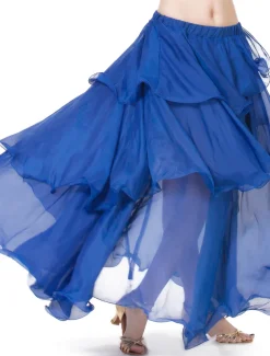 Belly Dance Skirt Ruffles Tier Women's Training Chiffon