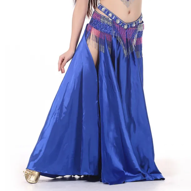 Belly Dance Skirts Glitter Women's Performance Party Natural Satin