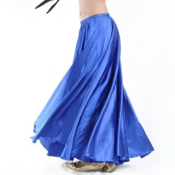 Belly Dance Skirts Ruching Women's Training Performance Natural Nylon