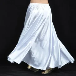 Belly Dance Skirts Ruching Women's Training Performance Natural Nylon