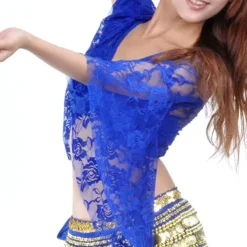 Belly Dance Top Lace Women's Performance Training Long Sleeve Lace