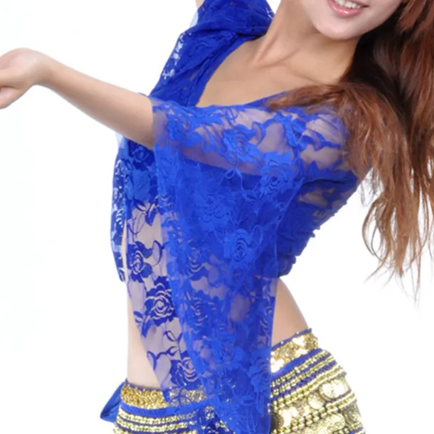 Belly Dance Top Lace Women's Performance Training Long Sleeve Lace