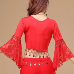 Belly Dance Top Women's Performance Long Sleeve Cotton