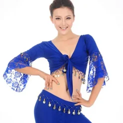 Belly Dance Top Women's Performance Long Sleeve Cotton