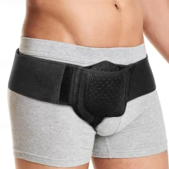 Belt Truss Support for Men Women Relieve Abdominal Groin Pain, with Movable Compression Pocket Cuttable Straps Adjustable Wasitband, for Inguinal/Incisional/Femoral/Sports Hernia